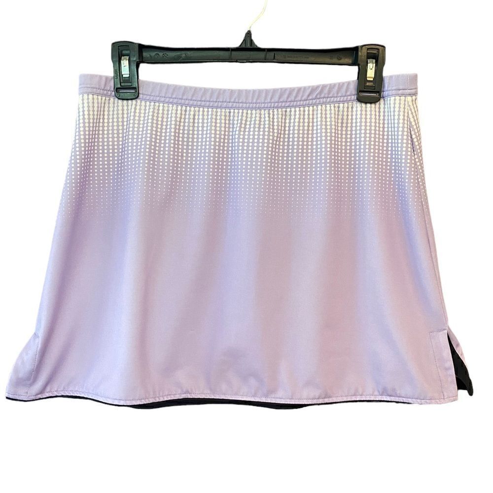 Tail Tech Sz M Lilac Purple Polka Dot Pickleball Golf Tennis Skirt